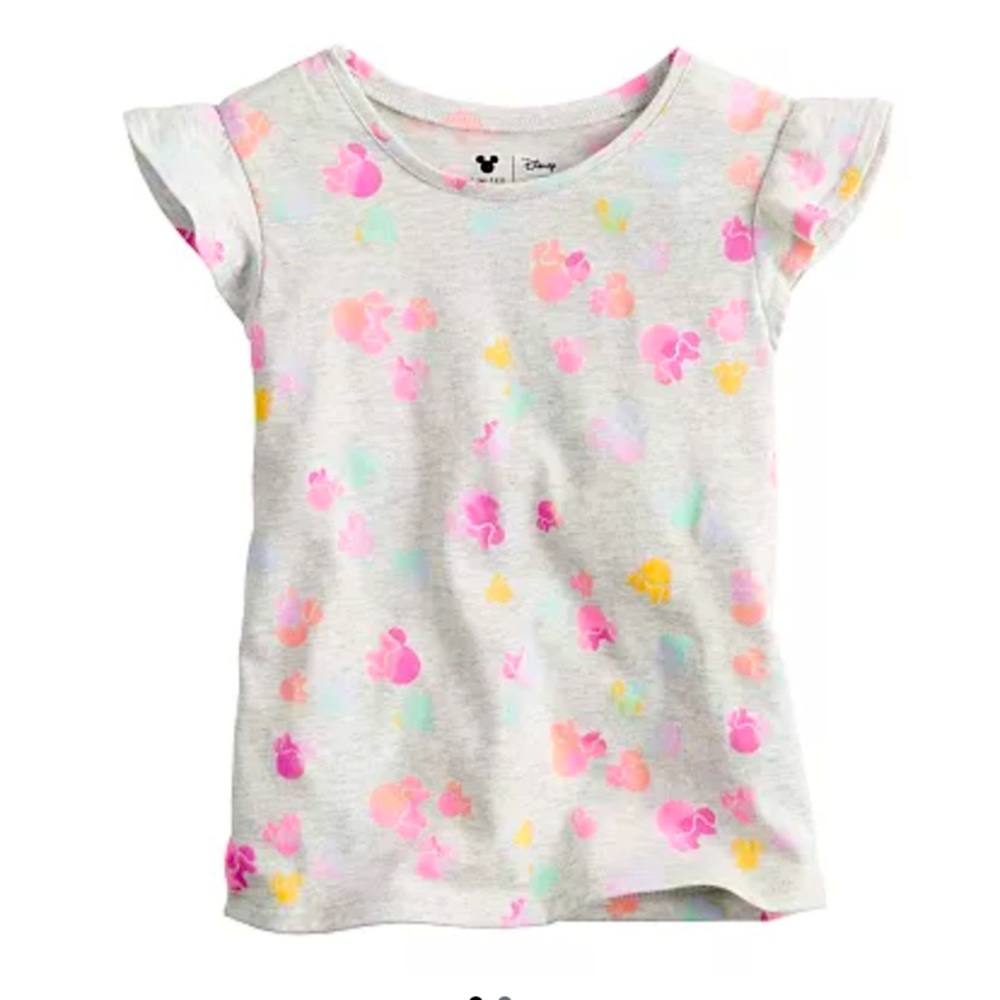 Disney Minnie Mouse Flutter Sleeve Tee. 12 mon.